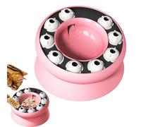 Gamelle pour chat qui mange lentement - Gamelle rotative pour chat - Jeu d'alimentation interactif contre l'ennui - Pour la maison et les déplacements - Pour les mangeurs rapides