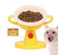 Gamelle pour Chat Surélevée,en Forme De Trophée avec 5 Hauteurs Et Bol Animal Incliné De 15° À 60° - Mangeoire Inclinée Animal - Intérieur Extérieur Voyage Balcon