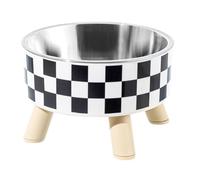 Gamelle pour chat taille haute en acier inoxydable pour protéger la colonne vertébrale - Fournitures élégantes pour animaux de compagnie, gamelles amovibles pour chaton, alimentation du chat, posture