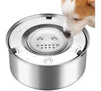 Gamelle pour chien 3L - Gamelle anti-déversement en acier inoxydable pour grands chiens - Dégustation lente sans gouttes -
