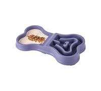 Gamelle pour chien à alimentation lente - Antidérapante - Interactive - Facile à nettoyer - Matériau sûr et de qualité supérieure - Favorise une digestion saine - 35 x 20 x 5 cm - Pour animaux de