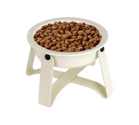 Gamelle pour chien à alimentation lente - Céramique et métal - Mangeoire avec support en fer pour cuisine, intérieur, maison, appartement, salle à manger, extérieur, voyage, alimentation saine pour