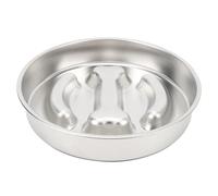 Gamelle pour Chien à Alimentation Lente, en Acier Inoxydable pour Chien, gamelle à Alimentation Lente pour Chats et Chiens, Bol à Nourriture Lente en métal antidérapant, Plaque à (Motif