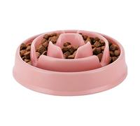 Gamelle pour chien à alimentation lente - Gamelle anti-glouton pour une alimentation saine - Bol puzzle interactif - Lot de 19 x 20,6 x 5 cm (barbe à papa)