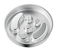 Gamelle pour chien à alimentation lente | Gamelle de dressage en acier inoxydable | Gamelle antidérapante pour chien, pour intérieur et extérieur, voyage, camping, niche, dressage de chiot