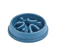 Gamelle pour chien à alimentation lente - Gamelle interactive pour chien - Labyrinthe Slip-Stop - Gamelle pour chiens de petite et moyenne taille (bleu, taille unique)