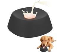 Gamelle pour Chien À Alimentation Lente Jouet d'alimentation Bouillon D'os Et Yaourt Conception de Balle Antidérapante Compléments Alimentaires Grandes Moyennes Petites Races/Nutrition Post-opé Black
