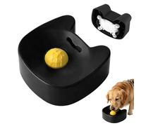 Gamelle pour Chien à Alimentation Lente,Lick Bowl pour Chiens,Bol de Lecher pour Chiens et Chats Lick Sphere,Dog Slow Feeder Lick Bowl,Antidérapantes,pour Une Alimentation (Noir)