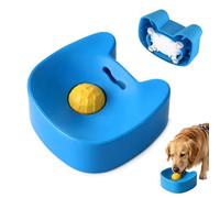 Gamelle pour Chien à Alimentation Lente,Lick Bowl pour Chiens,Bol de Lecher pour Chiens et Chats Lick Sphere,Dog Slow Feeder Lick Bowl,Antidérapantes,pour Une Alimentation (Bleu)