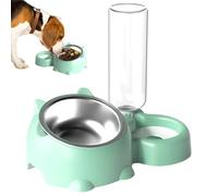 Gamelle Pour Chien - Acier Inoxydable, Mangeoire Surélevée De 11,028 Pouces, Conception À Angle Doré De 16° | Bol D'alimentation Ergonomique Pour Animaux De Compagnie, Séparation Sèche Et Humide Facil