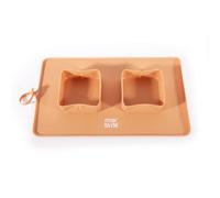 Gamelle pour chien double pliable Martin Sellier Jaune 600 ml