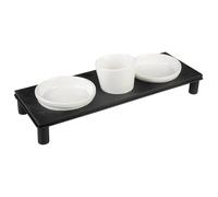 Gamelle pour chien Duvoplus UP Buffet Rectangular Blanc 41x14,5x12 cm
