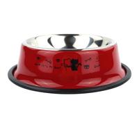 Gamelle pour chien en acier inoxydable : assiette antidérapante pour animaux de compagnie, récipient de nourriture durable, bol d'alimentation pour petits animaux de compagnie, chien chat antidérapant