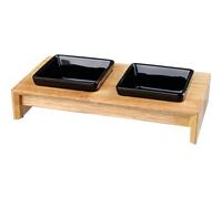 Trixie Set d'écuelles pour chien 28 × 5 × 15 cm 2 × 0,2 L Noir