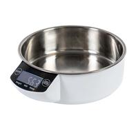 Gamelle pour chien et chat à balance numérique Duvoplus Blanc 1000 ml / 22x18x7 cm