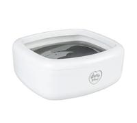 Gamelle pour chien et chat carré poly Duvoplus Blanc 1500 ml / 21x20x8,5 cm