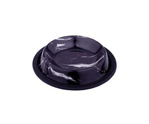Gamelle pour chien et chat Duvoplus Deco Fix Marble Look Noir 25,8x25,8x5,1 cm