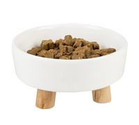 Gamelle pour chien et chat Duvoplus Stone UP Timber Blanc 15,4x15,4x9,4 cm