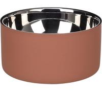 gamelle pour Chien - gamelle Xara Rose Saumon en INOX Double paroi - Garde l’Eau et la Nourriture fraîches Plus Longtemps - 700ml