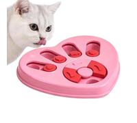 Gamelle pour chien Labyrinthe - En forme de cœur - Anti-étouffement | Matériau PP, lavable, labyrinthe en forme de cœur, ralentit l'alimentation, soulage l'ennui, pour chiens, chats, chiots
