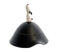 Alessi Bol ammi19 b – bol à soupe/salade inox 18/10 brillant noir avec couvercle