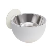 Gamelle pour chien montée - Gamelle surélevée en acier inoxydable pour animaux de compagnie - Anti-renversement - Avec support mural amovible - Gamelle surélevée pour chat - Bol solide pour animaux de