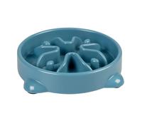 Gamelle pour chien ou chat anti-glouton Duvoplus Bleu 19x19x4 cm