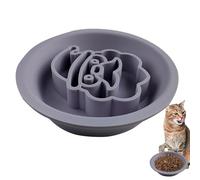 Gamelle pour chien - Slow Feeder - Avec motif de Noël - Double face - Accessoire d'alimentation pour animaux de compagnie - Pour nourriture sèche et humide