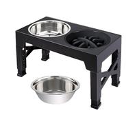 Gamelle pour Chien | Support Réglable À 5 Niveaux,2 Pièces Bol surélevé pour Chien en Acier Inoxydable Mangeoire à Ralentissement - pour Chiot Chat Alimentation et Boisson Maison