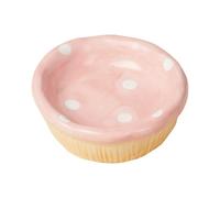 Gamelle pour hamster, petit animal de compagnie, bol à eau, bol à boire en céramique pour cochons, gerbille, hérisson, planeur rouge JFb817 (10 x 4 cm)