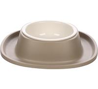 GAMELLE pour LA Nourriture ET l'eau avec Support ILKO S Taupe 0,2L DIA 9,5CM 19,5x4,5CM