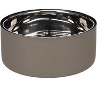 GAMELLE pour LA Nourriture ET l'eau Xara Rond Taupe 20,5x8,5CM 1,9L