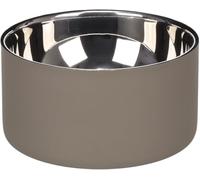 GAMELLE pour LA Nourriture & l'eau Xara Rond Taupe 15x7,4CM 700ML