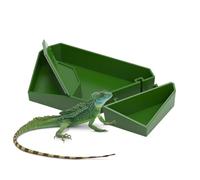 Gamelle pour reptile - Gamelle modulaire pour nourriture et eau facile à nettoyer pour petits animaux de compagnie | Accessoire de terrarium, plat pour cage de hamster lézard, plateau multi-sections