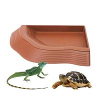 Gamelle pour Reptiles | 37,8 cm - Gamelle d'eau pour Tortue | 600 g | Assiette d'eau Peu Profonde en ABS pour Un accès Facile, ne perturbe Pas l'habitat des Tortues, lézards, Reptiles