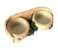 Gamelle pour reptiles - Gamelle pour petits animaux | Pour reptiles, lézards, serpents, gecko léopard, dragon barbu, accessoires d'alimentation, mangeoire pour petit habitat pour tortues, bassin à