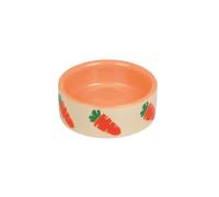Gamelle pour rongeurs en céramique Nobby Pet Carrot Beige Ø7,5x2,5 cm
