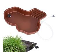 Gamelle pour tortue - Gamelle d'eau antidérapante avec rampe | Gamelle pour reptiles, gamelle à eau et nourriture pour tortue, plateau d'élevage pour tortue, aquarium pour se prélasser, nourrir, se