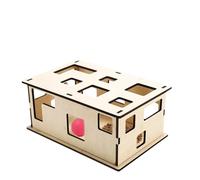 Gamelle puzzle pour chats - Boîte à jouets éducative amovible pour chats - Peek and | Plateau griffoir Cat Maze, stimule le désir d'exploration
