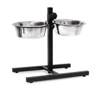 GAMELLE RECOMMANDÉE!!! 1800ml Lot de 2 Gamelles inoxydable - Avec support noir H 49 cm - DINGXIANG