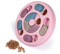 Gamelle Rose Interactive pour Chiens, Chats - Bol Anti-Glouton, Puzzle d'Alimentation, Dressage, Stimulation - Animood