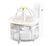 Gamelle sans Fil pour Animaux de Compagnie - Système de Fontaine de 53 Oz, Station d'hydratation avec Circulation Silencieuse | Maison Intérieur Chat Chien Chiot Propre Boisson Support Rechargeable