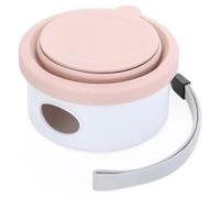 Gamelle Silicone Pliable 3 en 1 Chien Chat | Rangement croquettes (Pink-5) | Bol silicone 3-en-1 pliable :repas,croquettes,sacs à déjections.Sangle incluse,compact et étanche pour promenades animales