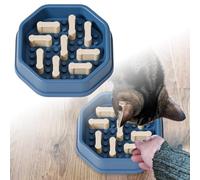 Gamelle Slow Food résistante aux gamelles pour Chat avec difficulté réglable (A, 20cm)