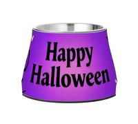 Gamelle surélevée en acier inoxydable pour animaux de compagnie - Motif dégradé fluorescent - Pour chiens, chats, lapins, oiseaux, moustaches - Soulagement des plateaux de comida para perros