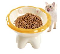 Gamelle surélevée et inclinée pour chat - Gamelle surélevée pour animaux de compagnie - Écuelle surélevée pour chat - Anti-reflux - Design lion