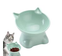 Gamelle surélevée pour chat - Anti-vomissements - Inclinable à 15 degrés - Gamelle peu 13,5 cm pour chat - Gamelle surélevée pour chaton - Station d'alimentation pour nourriture et eau