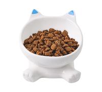 Gamelle surélevée pour chat - Bol surélevé pour chat - Vaisselle surélevée avec base antidérapante et protection anti-basculement pour manger et boire
