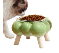 Gamelle surélevée pour chat - Gamelle haute pour chat - Mangeoire anti-menton noire pour animal domestique - Gamelle d'eau à hautes pattes pour usage quotidien, maison, appartement, sol, voyage