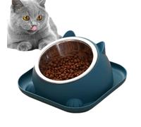 Gamelle surélevée pour Chat, gamelle inclinée pour Chat Protection du Cou | Bols pour chats inclinables Pour les félins d'intérieur, repas fac